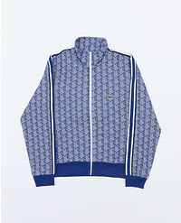 Lacoste Paris Jacquard Monogram Full Zip SH1368 Navy White QIE