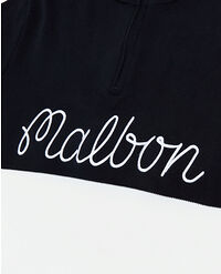 MALBON MALBON SCRIPT 1/4 SWEATER