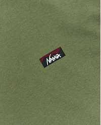 NANGA ECO HYBRID BOX LOGO EMBROIDERY L/S TEE