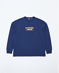 NANGA ECO HYBRID BOX LOGO L/S TEE