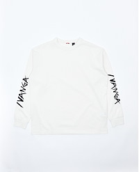 NANGA ECO HYBRID SLV LOGO L/S TEE