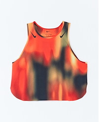 NIKE W AEROSWIFT DRI-FIT ADV CROPPED PRINTED RUNNING TANK TOP