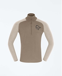 NORRØNA FEMUND PUREULL ZIP NECK