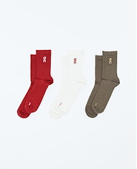 ON EMBROIDERED LOGO SOCK 3P U 