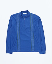PALMES LACE LS ZIP POLO