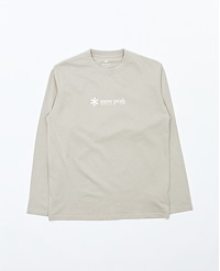 SNOW PEAK SOFT COTTON LOGO LONG SLEEVE T-SHIRT