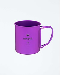 SNOW PEAK TI-SINGLE 450 COLORED CUP PURPLE